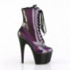 bottine plateforme violette vernie à talon aiguille | Adore - Pleaser Shoes