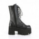 chaussures gothiques plateformes noire à gros talon Demonia ASHES-105