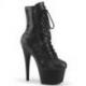 Chaussure pole dance noire en strass à talon aiguille | hight heels