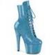 Chaussure pole dance pleaser bleue à paillettes avec talon haut 18 cm du 34,5 au 44