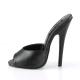 Mule fetish noire à talon 15 cm petite et grande taille | Domina