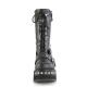 Bottes compensées Gothiques Mi-Mollet noire sangles multiples Demonia Cult